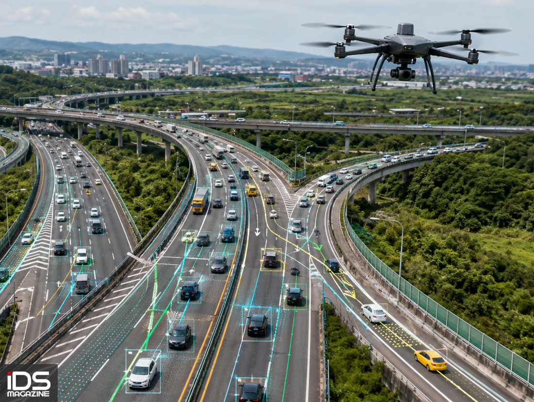 建築-運研所運用AI結合無人機精進高速公路容量分析 完成臺灣公路容量手冊修訂及軟體更新